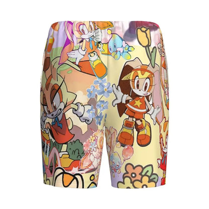 Custom Shadow The Hedgehog Sonic Poster Short Pajama Pants Men Sleepwear Sleep Lounge Bottom Shorts Sleeping Pants