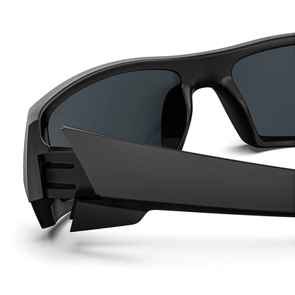 MAXJULI Z87 Polarized Sunglasses Men Wrap Around Sport Driving UV400 Retro Vintage Shield Safety Glasses 8231