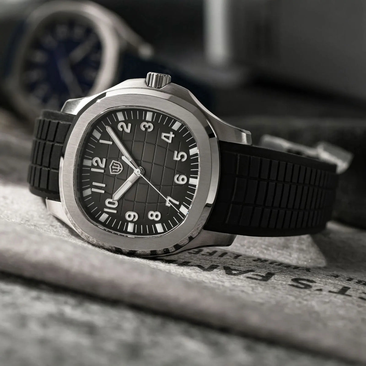 Watchdives WD008 38mm Dive Men Watch VH31 Sweep Second Quartz Movement Sapphire Super Luminous 100m Waterproof Watches