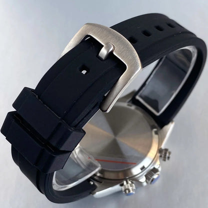 Reloj de lujo para hombre VK63 con movimiento de cuarzo, cronógrafo de negocios, 39mm, acero/oro rosa, fecha, esfera luminosa y cronógrafo completo