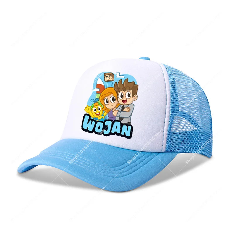 Wojans Team Baseball Cap Cartoon Anime Hot Game Printed Headwear Summer Adjustable Fashion Blue Sport Casual Hats Birthday Gift