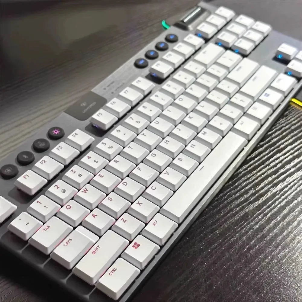 Keycap testurizzato antiscivolo trasparente retroilluminato G915 913 TKL G815 G813, compatibile con tastiera meccanica Logitech