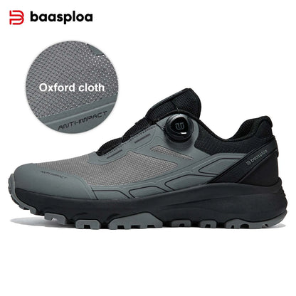Sapatos de Caminhada Baasploa para Homem, Outdoor e Escalada, em Malha Respirável, para Viagem e Caminhada, Antiderrapantes, Resistentes ao Desgaste, Confortáveis, Tipo Sneaker