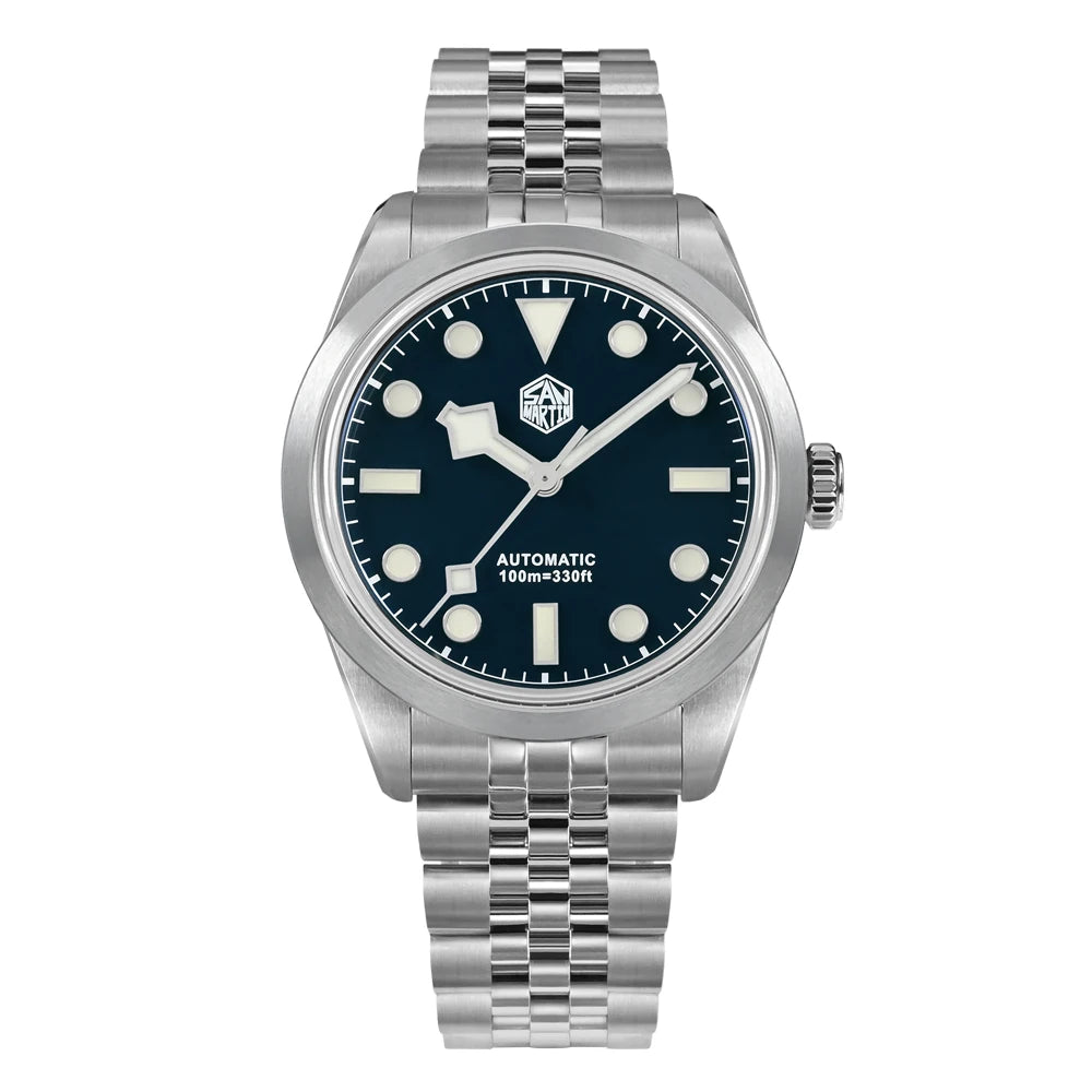 San Martin 38mm Men's Sport Watch Fashion Luxury Explore Climbing Automatic Mechanical Sapphire Waterproof 5 Links Bracelet BGW-9