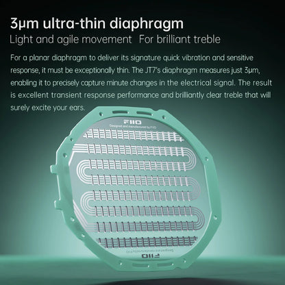 Cuffie audiophile planari magnetiche FiiO JT7 – Headset HiFi cablato over-ear con driver 95x86mm, archetto regolabile, cavo 4.4mm/3.5mm