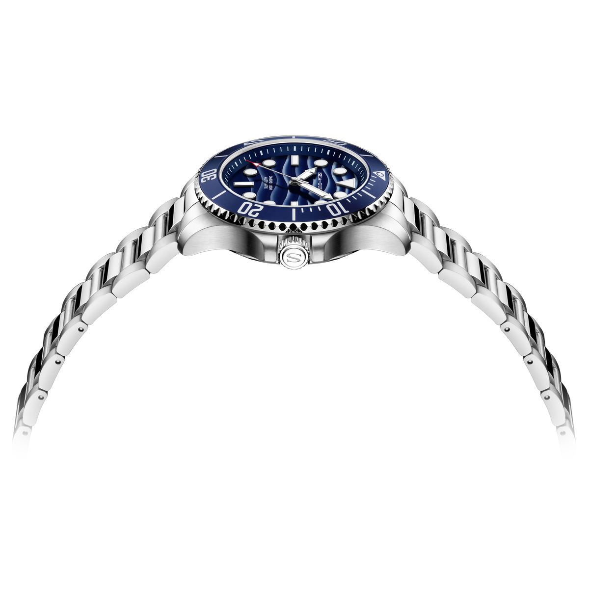 Seagull Ocean Series Automatic Man Mechanical Wristwatches Wave Dial Calendar 200m Waterproof Luminous Diving Watch reloj  6203