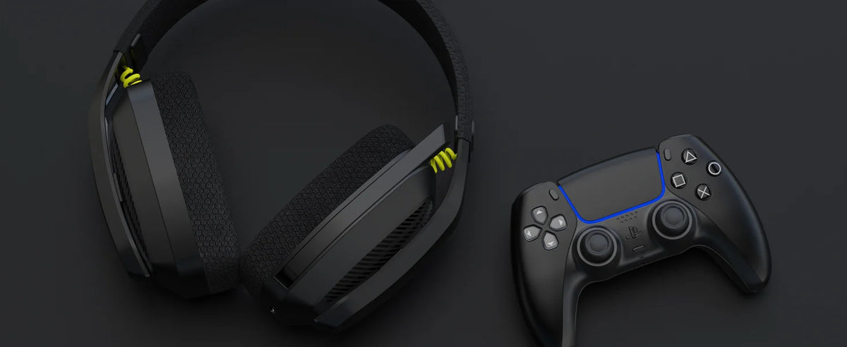 BINNUNE BW06 Casque Gamer Sans Fil Bluetooth 2.4GHz avec Micro pour PS5 PS4 PC Mac PlayStation, Headset Stéréo pour Joueurs