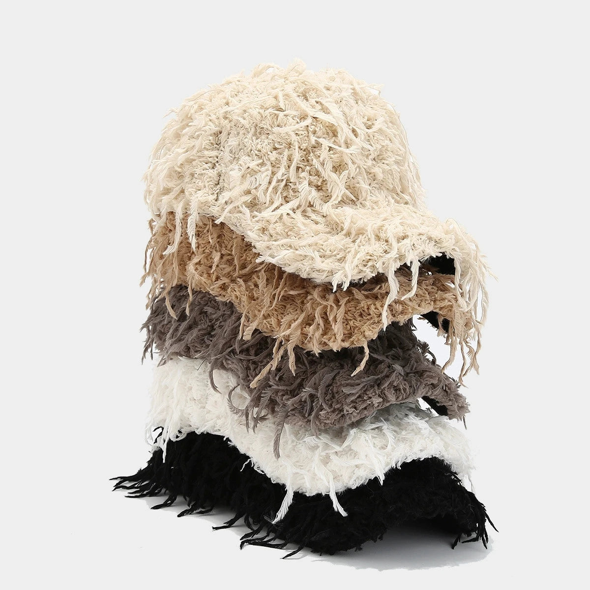 Winter Solid Color M-Label Lamb Wool Baseball Cap for Women, Outdoor Warm Casual Fashion Versatile Plush Duckbill Cap
