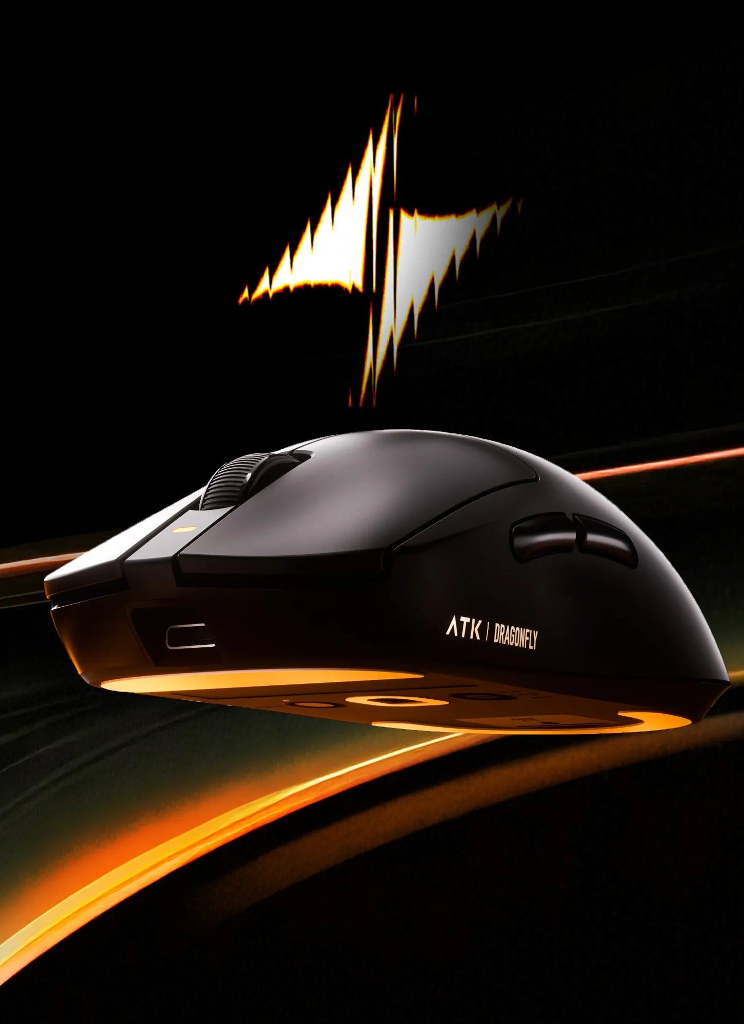 ATK A9 bezdrôtová herná myš s technológiou NearLink, ergonomická PAW3395, trojrežimová Bluetooth myš s nízkou latenciou pre e-šport a PC