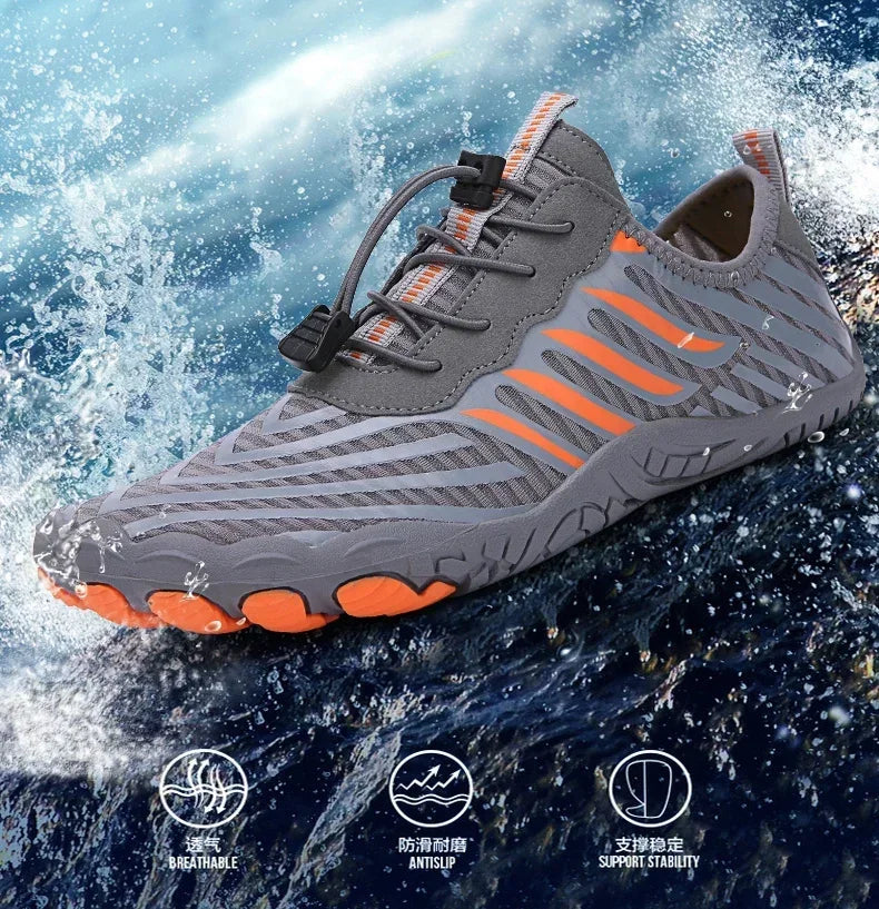 Water Shoes for Men and Women Barefoot Shoes Quick Dry Beach Aqua Shoes Lightweight Sports Sneakers for Hiking, Surfing, Boating, Fishing