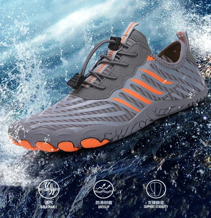Water Shoes for Men and Women Barefoot Shoes Quick Dry Beach Aqua Shoes Lightweight Sports Sneakers for Hiking, Surfing, Boating, Fishing
