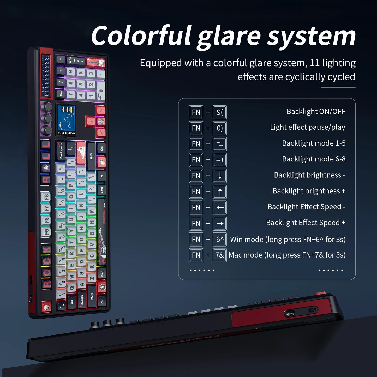 SKYLOONG GK104 Pro Wireless Mechanical Keyboard 100% Custom Keyboard Hot-Swapp Low-noise Switch for PC Gamer office Accessoies