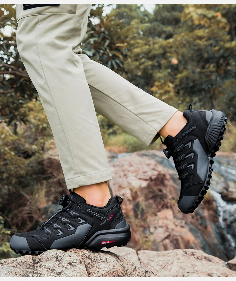 Lightweight Anti-Slip Hiking Shoes Magnetic Closure Outdoor Adventure Sneakers