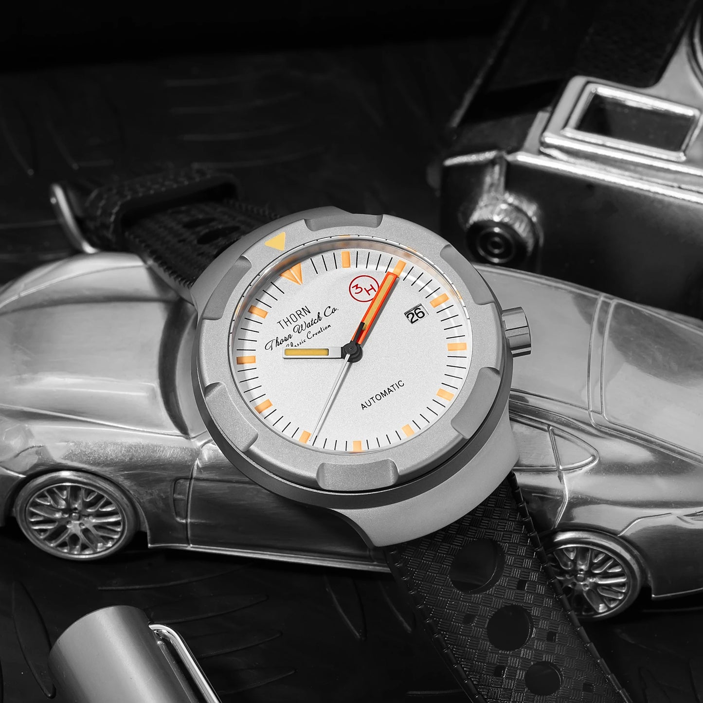 THORN T011 Men Titanium Watch PT5000 Automatic Movement Mechanical Tribute Vintage Watches Sapphire Luminous 10Bar Waterproof