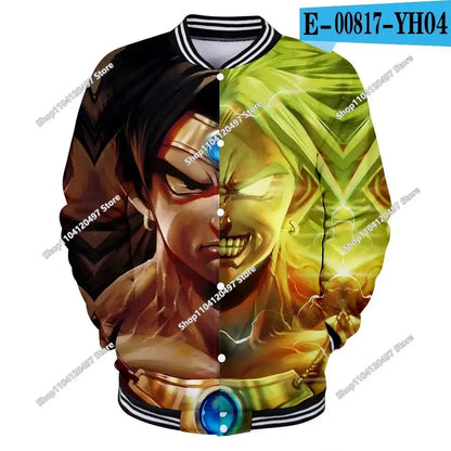 Dragon Ball Goku Kid Men Zipper Hoodie Cartoon Japan Style Anime Women Sweatshirt 2025 New Fashion Children Jackets Coat, Produit gaming premium Fraquane