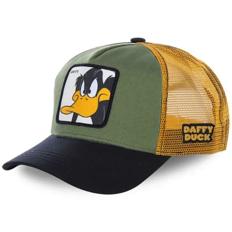 Czapka unisex z motywem anime, naszywka haftowana, czapka baseballowa, czapka typu trucker, czapki siatkowe, czapka przeciwsłoneczna
