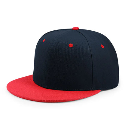 Wholesale 40 Colors Adjustable Flat Peak Snapback Caps Lady Fashion Polyester Plain Baseball Hat Men Hiphop Blank Sport Cap