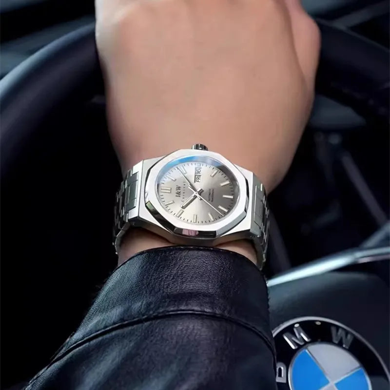 CARNIVAL Men's Mechanical Watch Brand Luxury Sapphire NH36 Movement Automatic Wrist Watches 50m Waterproof for Men