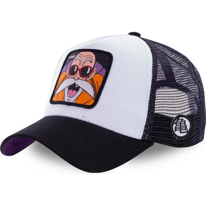 Czapka z motywem Dragon Ball Son Goku – letnia czapka podróżna z daszkiem, męska czapka z haftem w stylu hip-hopowym, z daszkiem przeciwsłonecznym, regulowana czapka typu trucker z siateczką