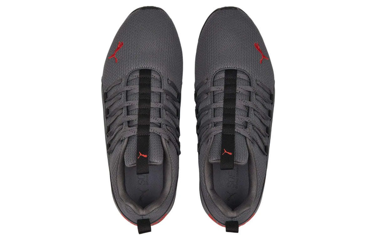 Baskets Puma Axelion Refresh Gris Rouge Noir Cool Gris Foncé 377911-02