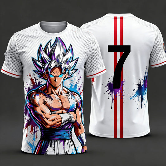2026 Summer Dragon Ball T-Shirt High Quality 3D Goku Print Oversized Unisex Retro Y2K Anime Football Casual for Men Women Kids