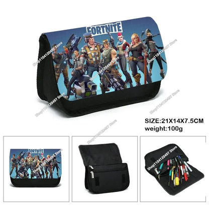 3-teiliges Set Fortnite-Gaming-Rucksack, Anime-Cartoon, große Kapazität, Schultaschen für Schüler, Federmäppchen, Kawaii-Lunchbag, Geburtstagsgeschenke
