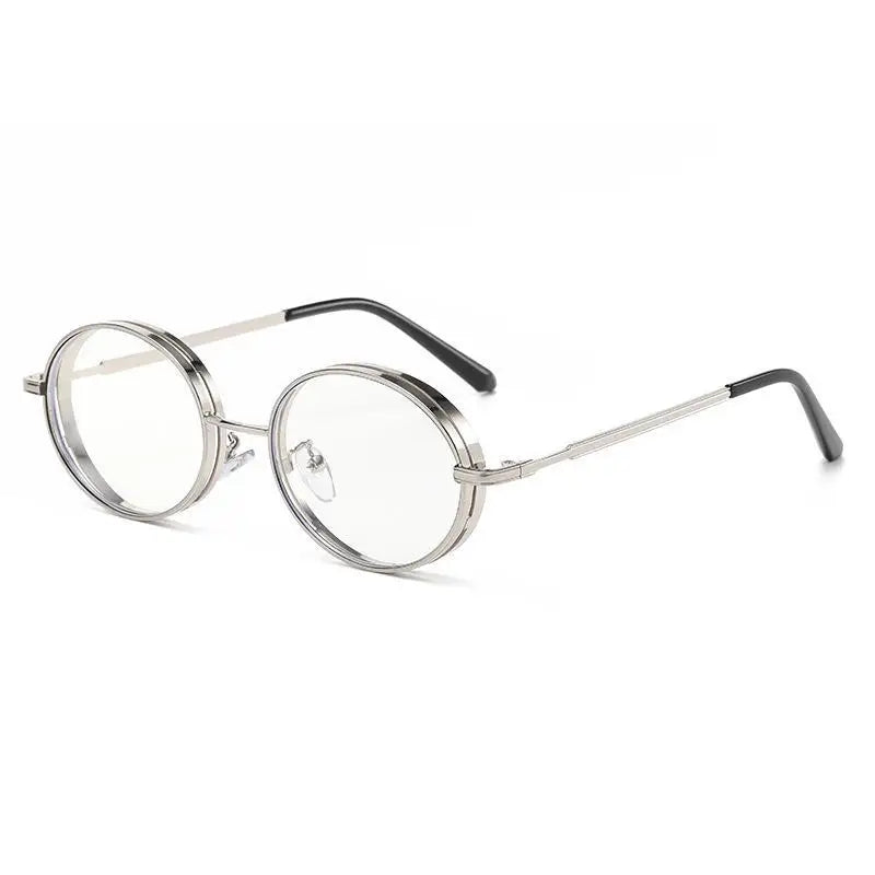 Oválné steampunkové sluneční brýle pro ženy, retro sluneční brýle pro muže i ženy, značkové designové brýle s kovovou obrubou, Lentes De Sol Mujer