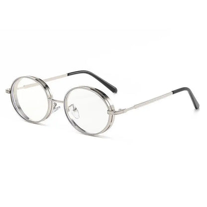 Oválné steampunkové sluneční brýle pro ženy, retro sluneční brýle pro muže i ženy, značkové designové brýle s kovovou obrubou, Lentes De Sol Mujer