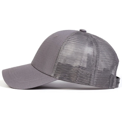 Unisex Solid Color Checkered Cloth Baseball Net Caps Hip Hop Cap Spring Summer Outdoor Adjustable Casual Hats Sunscreen Hat
