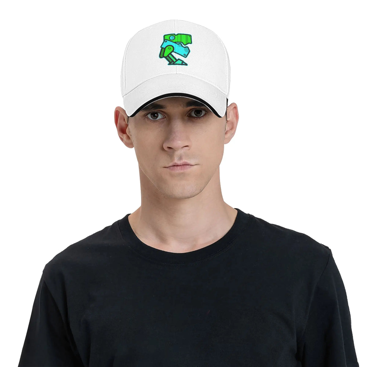 Casquette de baseball « Geometry Game Dash » décontractée, sans blocage, style « sandwich », pour hommes et femmes, respirante, adaptée aux activités sportives