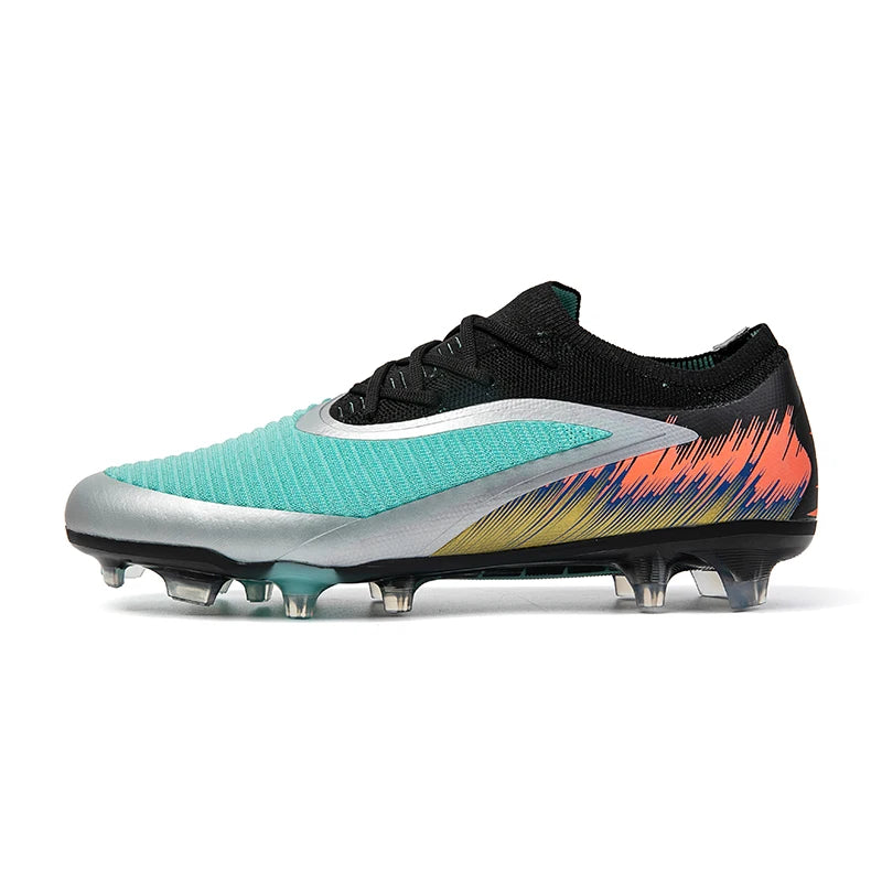 New Men Football Boots Shoes Match Training Soccer Shoes Non-Slip Cleats Long Spikes FG Ultralight Outdoor Sneaker Drop Shipping
