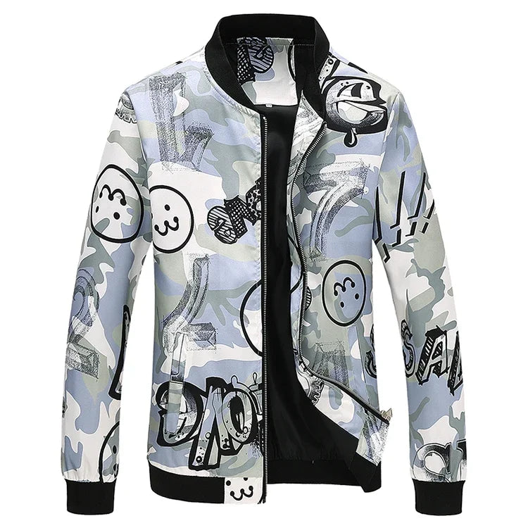 Spring new men's handsome colorful men's jacket, fashion casual youth Slim sports jacket, Asian size M-6XL
