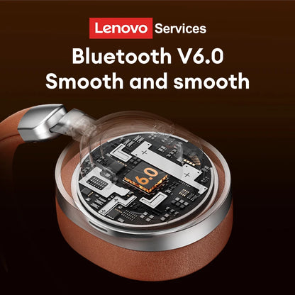 Lenovo LE602 Bluetooth 6.0 Over-Ear-Kopfhörer – HiFi-Stereo-ANC-Gaming-Headset kabellos & kabelgebunden mit ENC-HD-Mikrofon