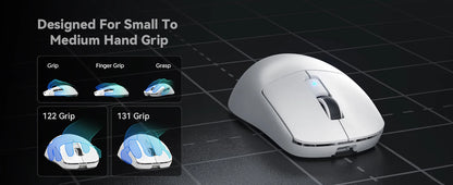 Attack Shark R6 leichte kabellose Gaming-Maus, Computermaus mit PAW 3950Max-Sensor, Nordic 52480 und 8KHz Polling