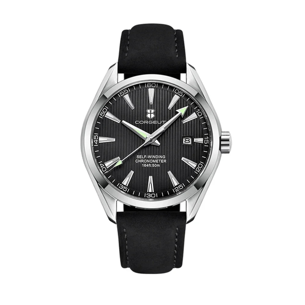 Relógio masculino Corgeut 41mm Luxury NH35 Movt Man Sport Clock automático, relógio de pulso mecânico, safira, bracelete em aço, para homem