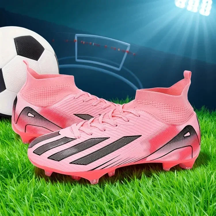 Fotbollsskor för män, New TF, sneakers för konstgräs och turf, ultralätta herrfotbollsskor, bekväma ankelhöga fotbollsskor för futsal och snabbt spel