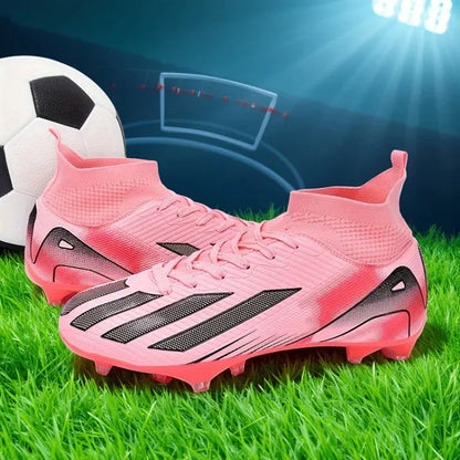 Fotbollsskor för män, New TF, sneakers för konstgräs och turf, ultralätta herrfotbollsskor, bekväma ankelhöga fotbollsskor för futsal och snabbt spel