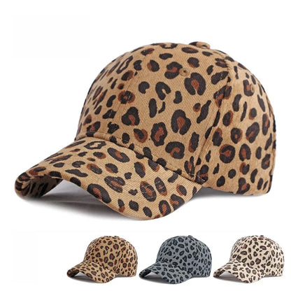 Wholesale NewFashion Spring Summer Unisex Leopard Print Baseball Caps Spring Autumn Outdoor Adjustable Casual Hats Sunscreen Hat