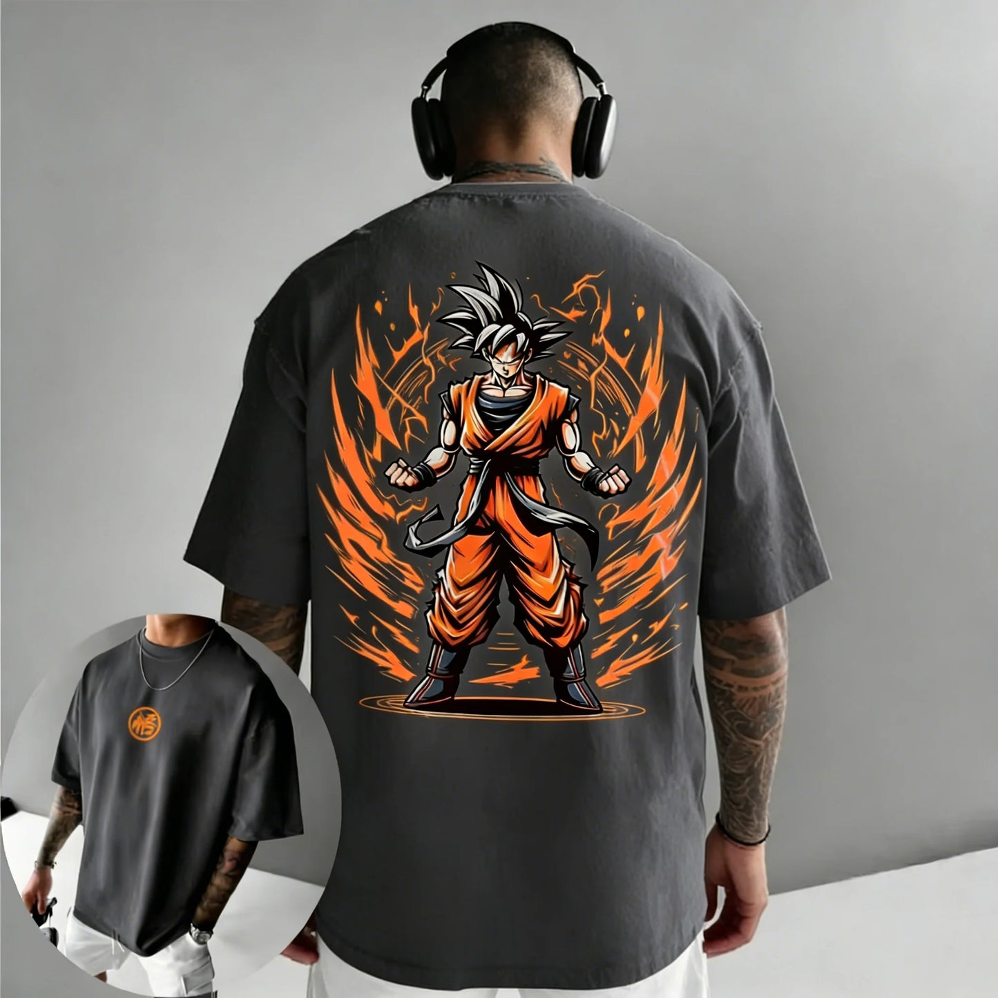 Dragon Ball Anime Goku Printed Cotton T-shirt 2026 Harajuku Men and Women Summer New Large Loose Casual Short Sleeve Top