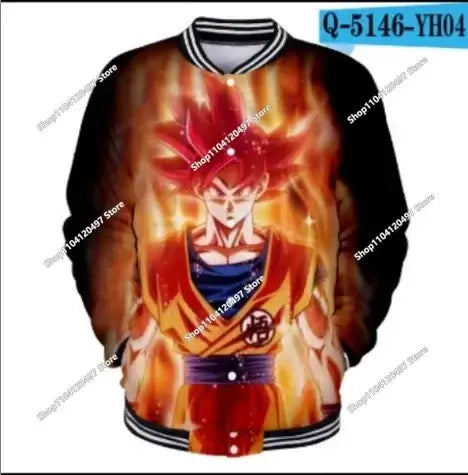 Dragon Ball Goku Kid Men Zipper Hoodie Cartoon Japan Style Anime Women Sweatshirt 2025 New Fashion Children Jackets Coat, produit gaming premium Fraquane
