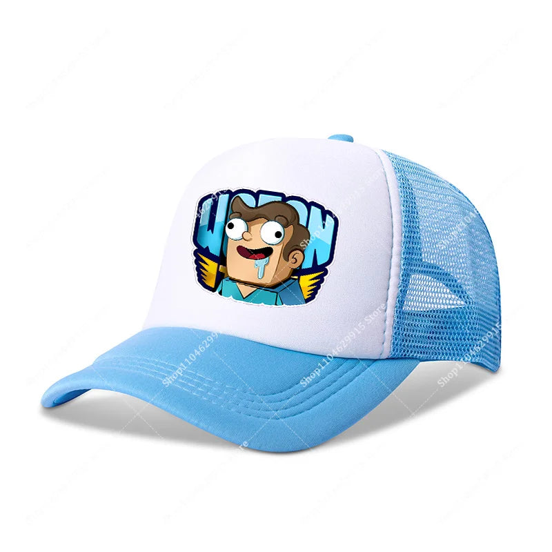 Wojans Team Baseball Cap Cartoon Anime Hot Game Printed Headwear Summer Adjustable Fashion Blue Sport Casual Hats Birthday Gift