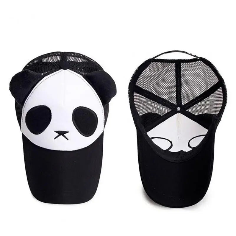 Casquettes de baseball d'été mignonnes avec panda pour hommes et femmes, casquettes hip-hop en coton à fermeture snapback, protection solaire, garçons et filles, casquettes d'extérieur, dropshipping