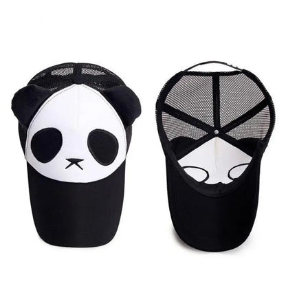 Casquettes de baseball d'été mignonnes avec panda pour hommes et femmes, casquettes hip-hop en coton à fermeture snapback, protection solaire, garçons et filles, casquettes d'extérieur, dropshipping