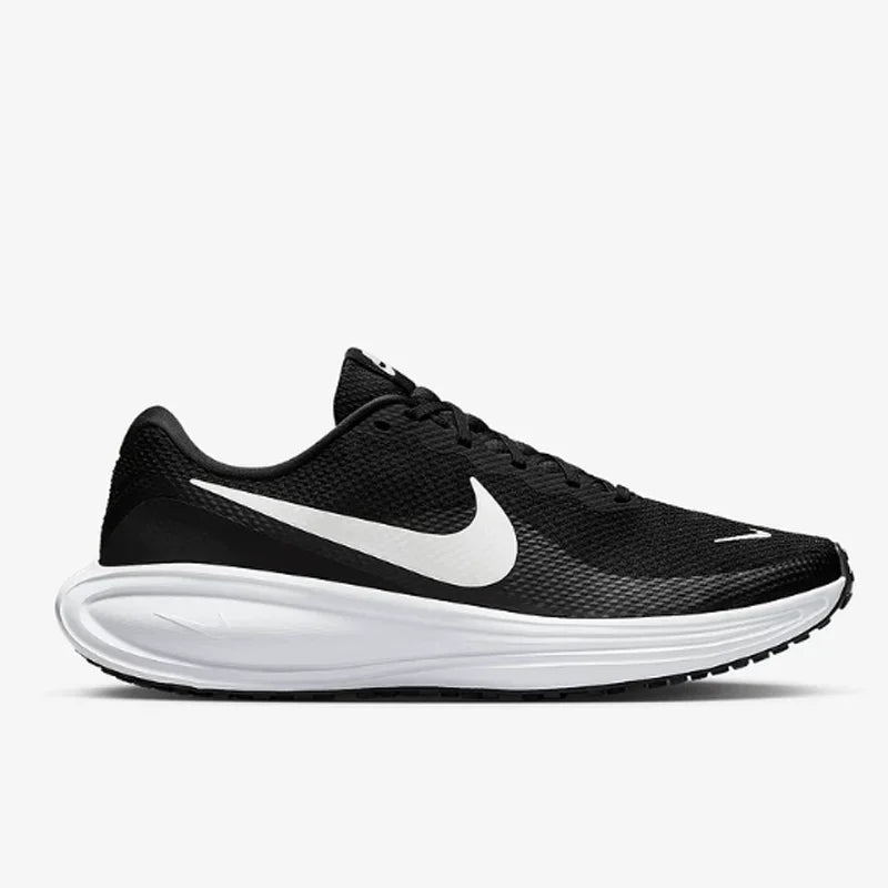 Nike Men's Revolution 8 Mesh Breathable Black White Running Shoes HJ9198-003