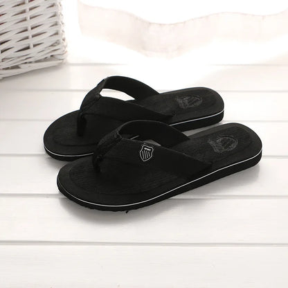 Pantoufles d'intérieur décontractées pour hommes, tongs, sandales de plage, diapositives plates coordonnantes, chaussures de maison, été