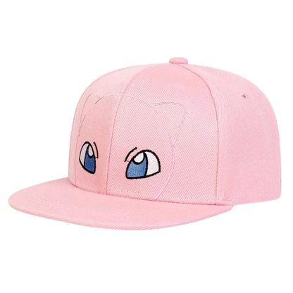 Anime  Pokemon Kawaii Characters Pikachu Squirtle Embroidery Baseball Cap Adjustable Cosplay Hip Hop Baseball Cap Cartoon Hats