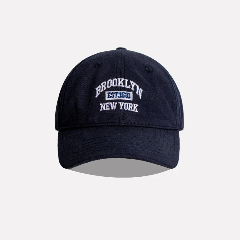 Soft Cotton Letter Embroidered Baseball Cap For Women Men Casual Outdoor Sports Curved Brim Visor Hats Unisex Hip Hop Dad Caps