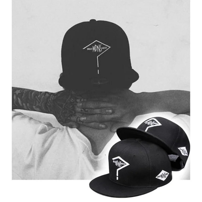 Men's Letter Embroidery Tide All-match Flat Brim Baseball Cap Ladies Summer Hip-hop Hat Outdoor Shade Adjustable Peaked Cap