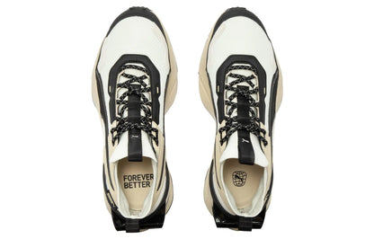 Chaussures de sport décontractées basses Puma Pwrframe, confortables et polyvalentes, en cuir synthétique et cuir de vachette superposé, 390037-01