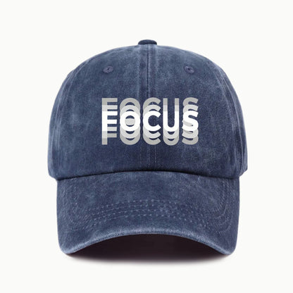 „FOCUS“ spausdinta, išplauta medvilnė, reguliuojama klasikinio stiliaus beisbolo kepurė, sportinė „duckbill“ kepurė vyrams ir moterims